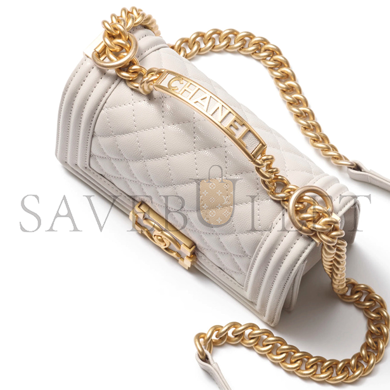 CHANEL LEBOY TOP HANDLE FLAP BAG A94805 (20*12*7cm)